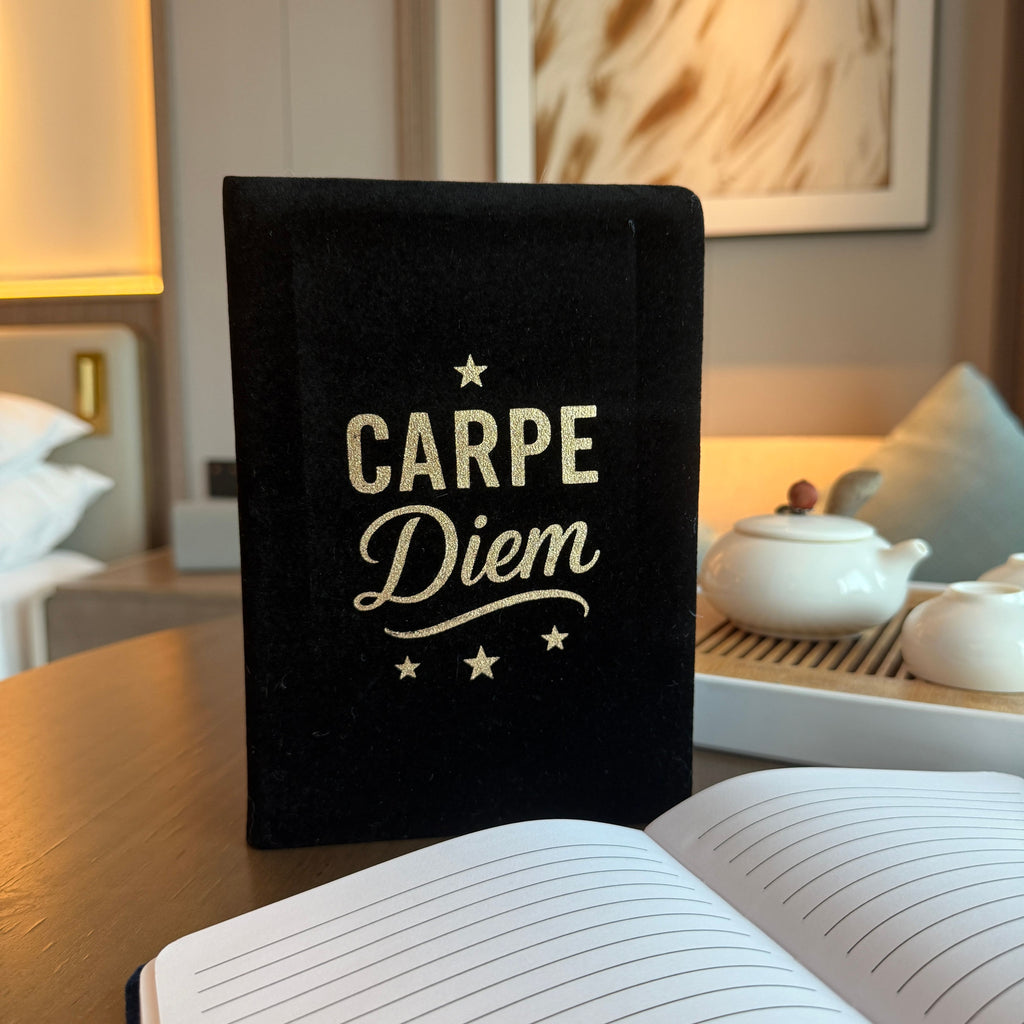 Black Velvet Notebook - 80 lined pages