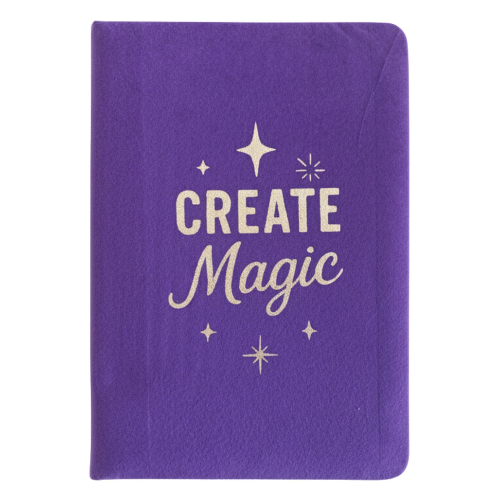 Purple Velvet Notebook - 80 lined pages