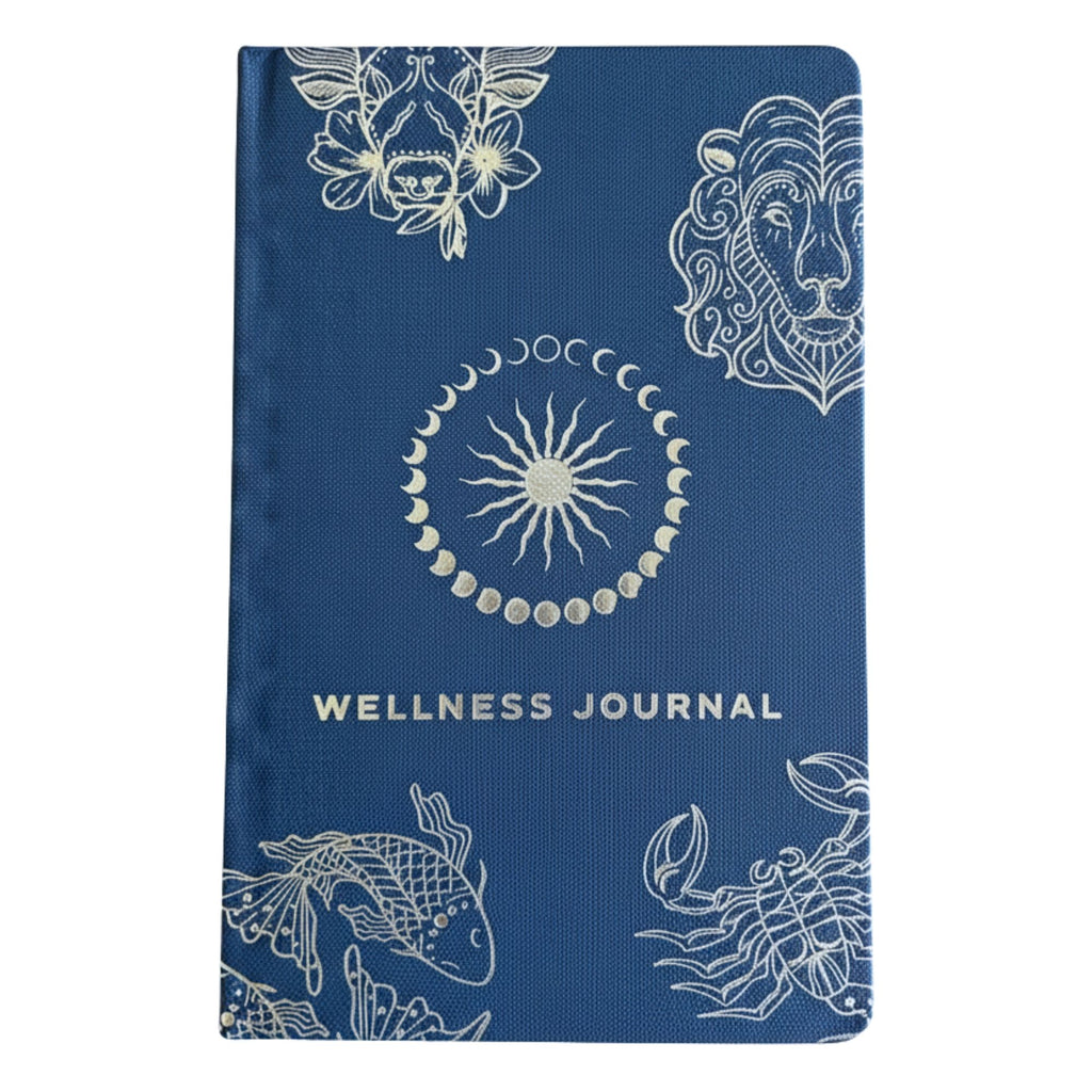 Hardback Wellness Journal - Silver Zodiac