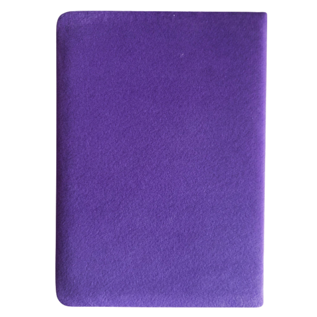 Purple Velvet Notebook - 80 lined pages
