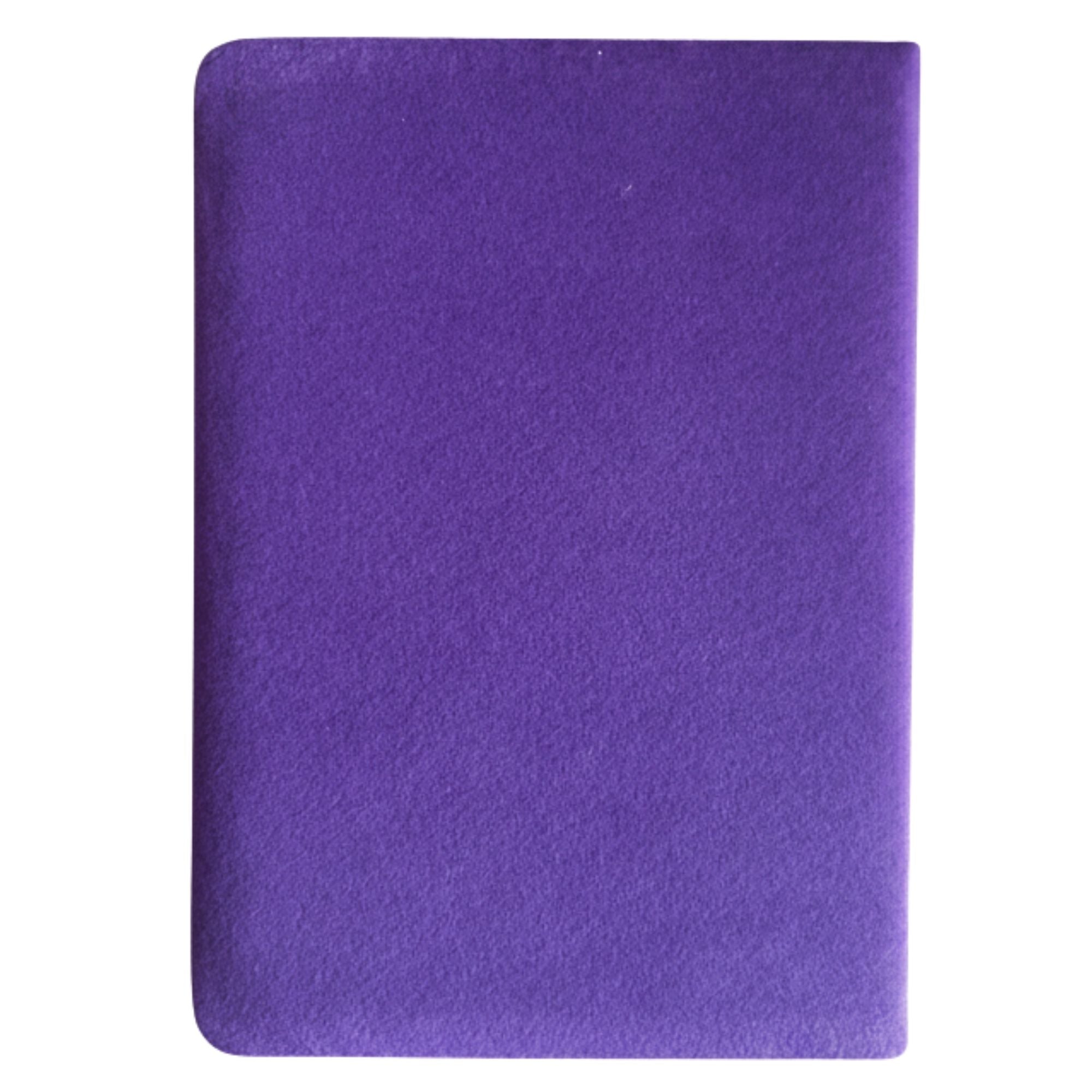 Purple Velvet Notebook - 80 lined pages