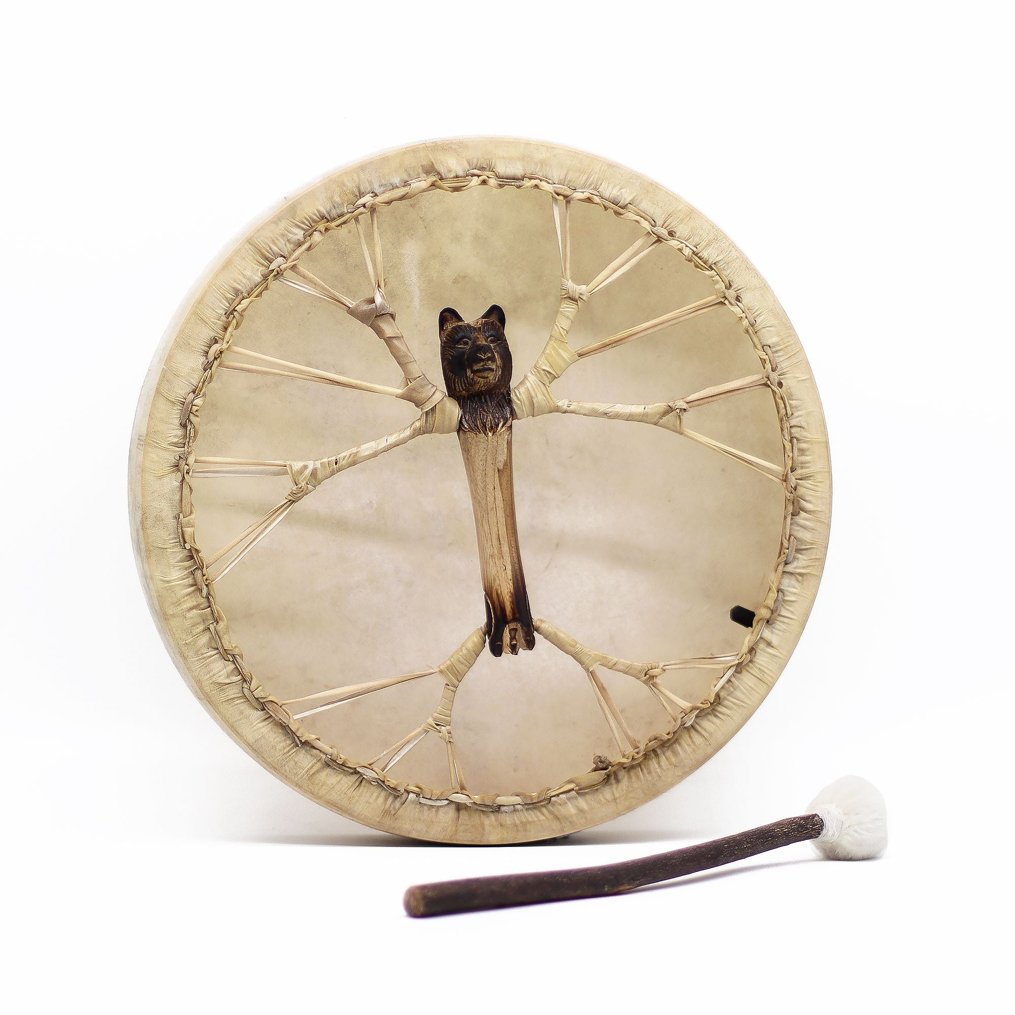 Spirit of the Bear - Shamanic Drum & Beater - Tunable - 40cm