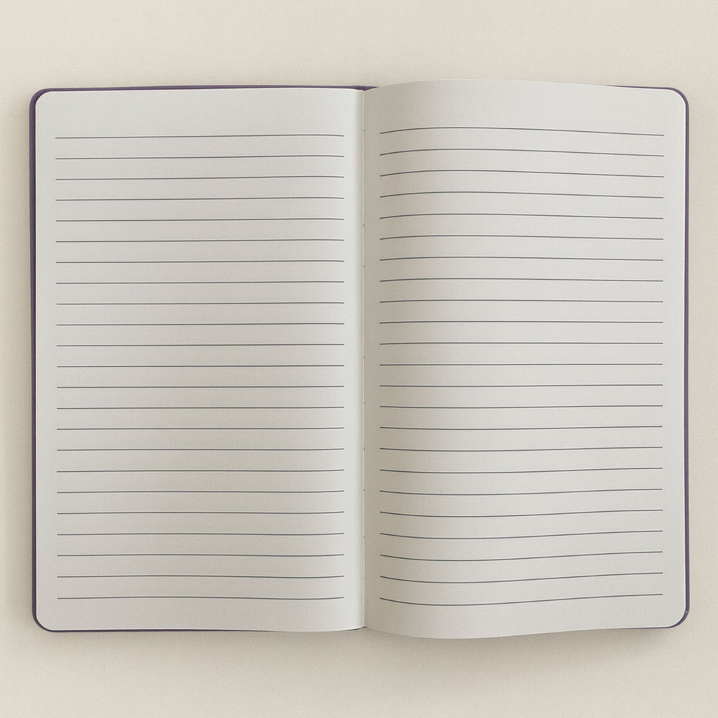 Purple Velvet Notebook - 80 lined pages