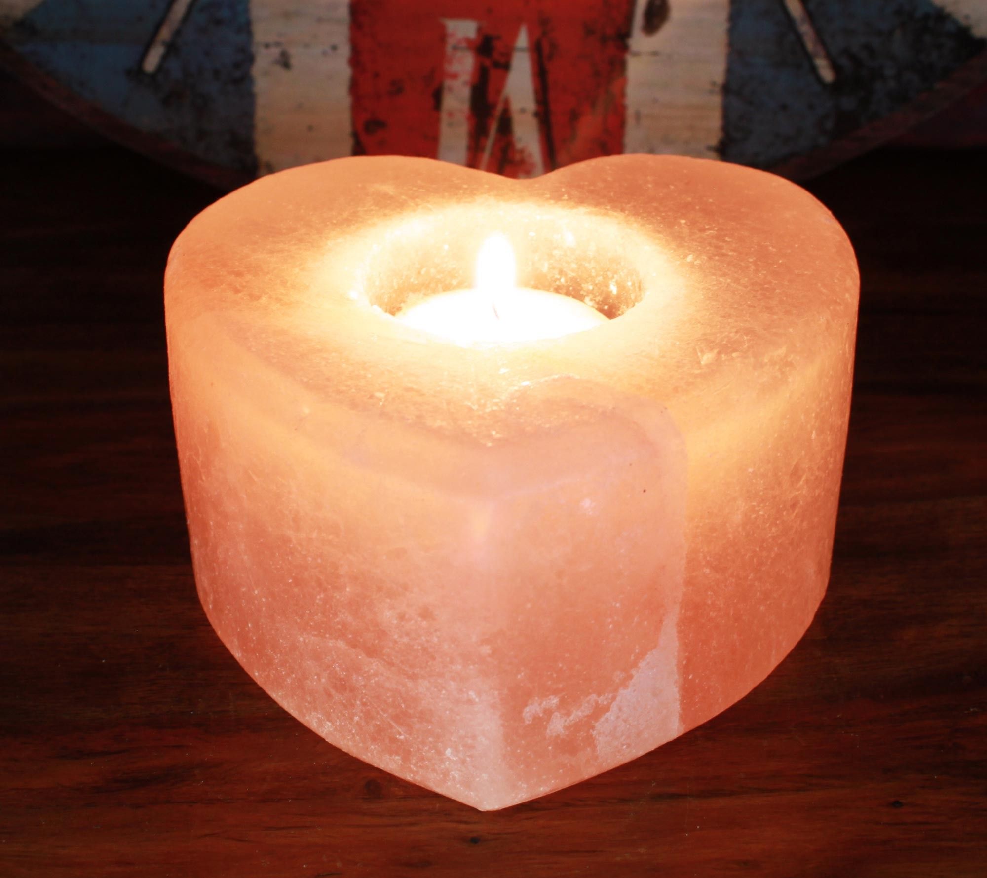 Salt Candle Holder - Heart