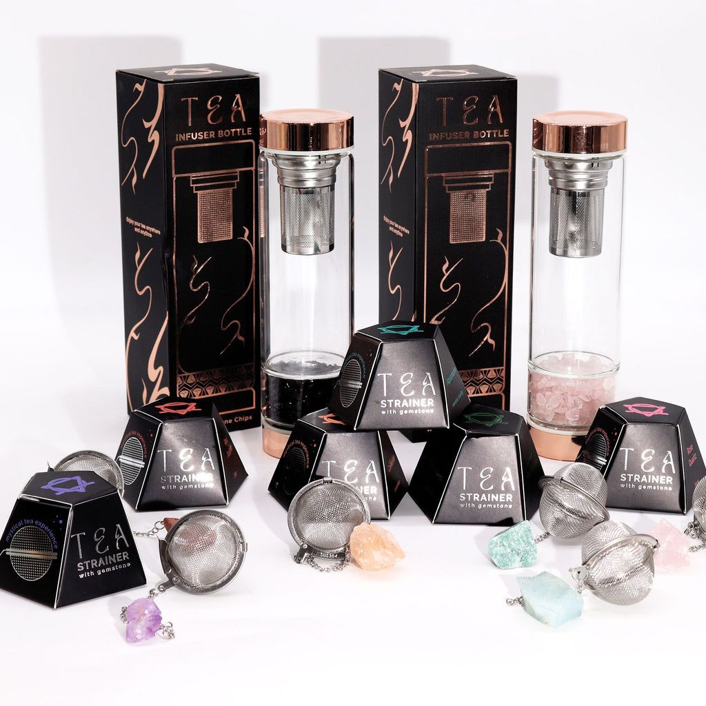 Raw Crystal Tea Strainer - Rock Quartz