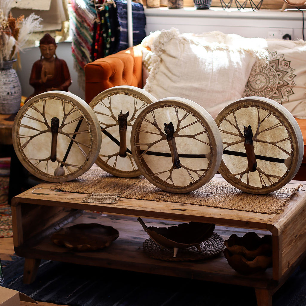 Spirit of the Wolf - Shamanic Drum & Beater - Tunable - 40cm