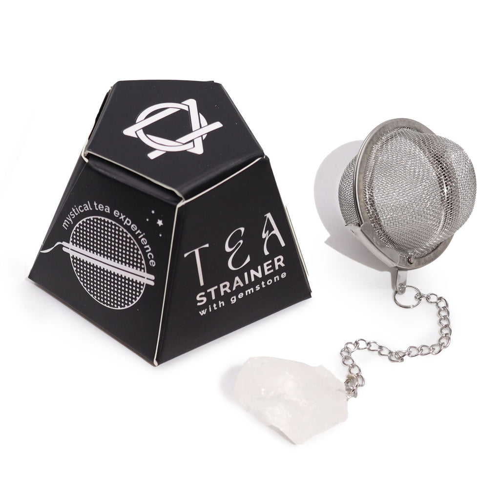 Raw Crystal Tea Strainer - Rock Quartz