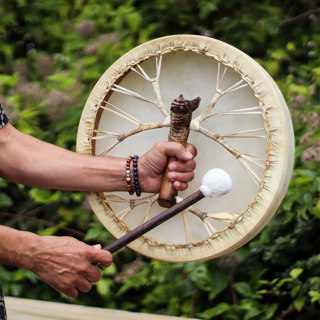 Spirit of the Dragon - Shamanic Drum & Beater - Tunable - 40cm