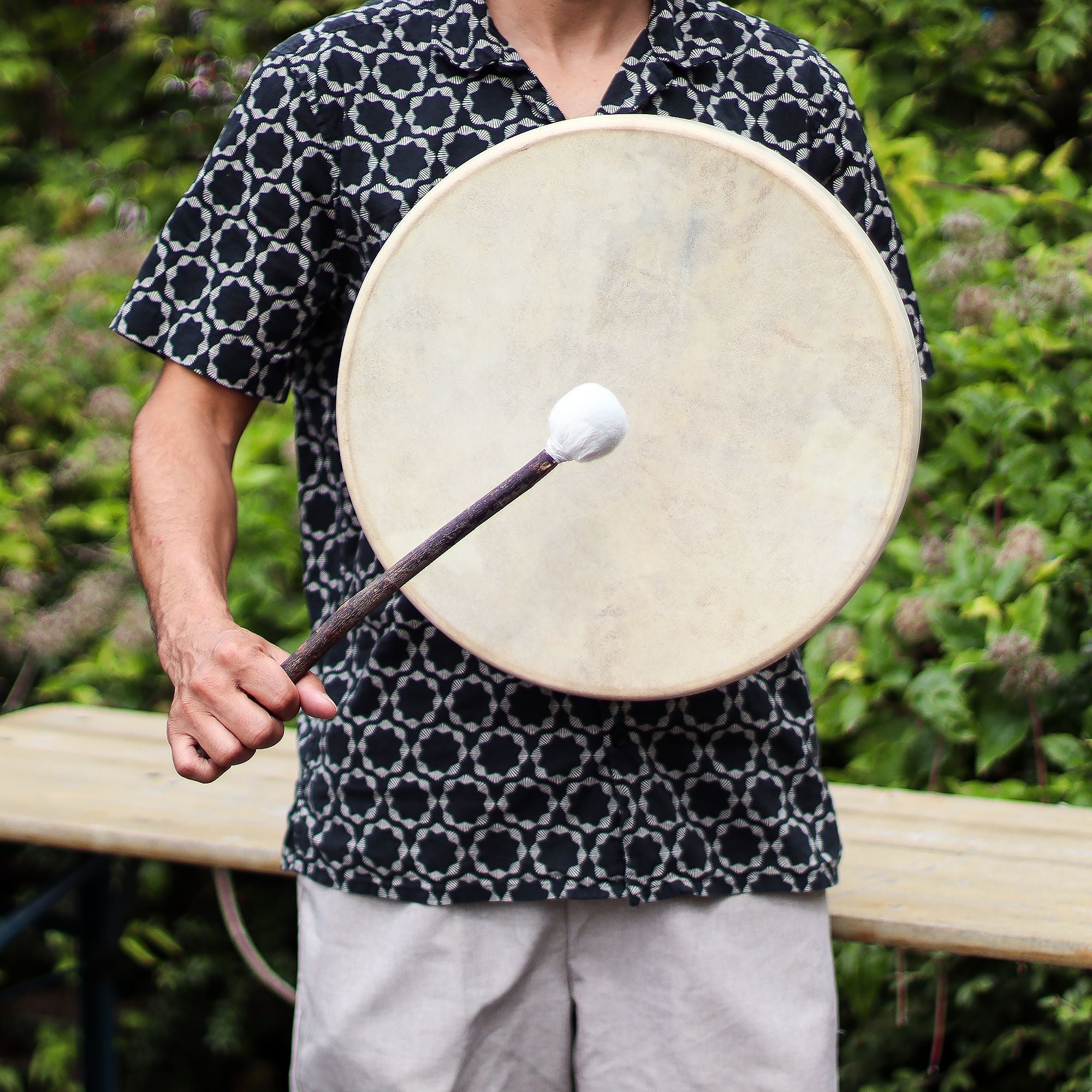 Spirit of the Bear - Shamanic Drum & Beater - Tunable - 40cm
