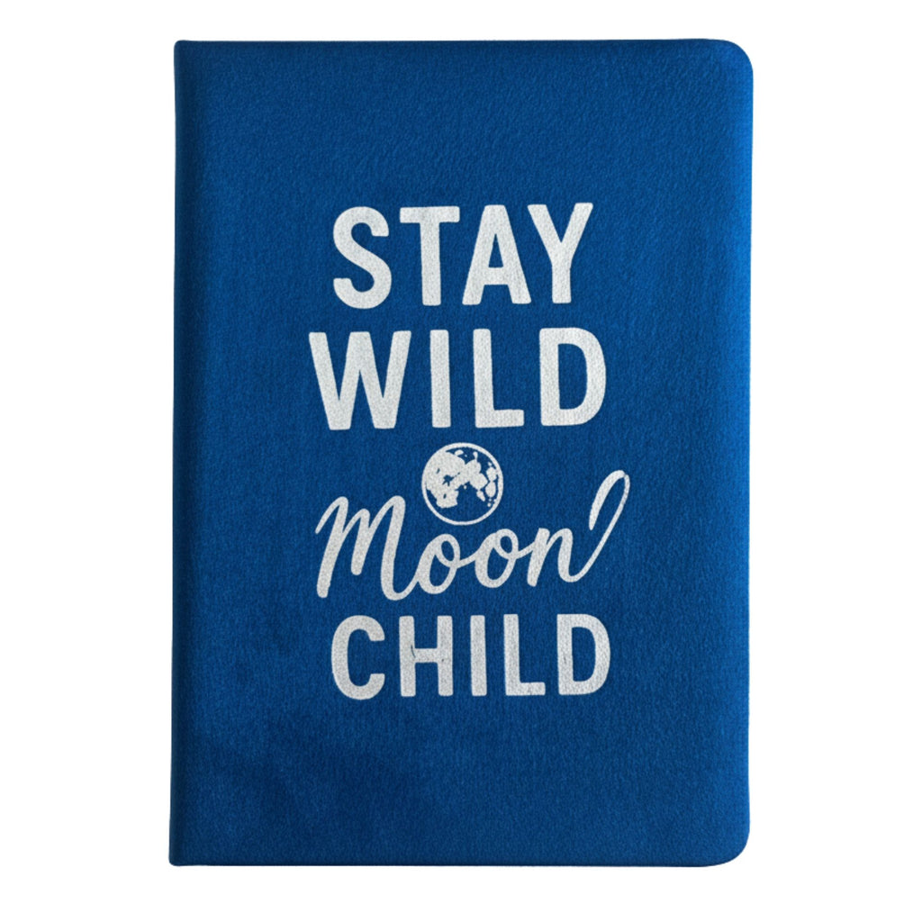 Dark Blue Velvet Notebook - 80 lined pages