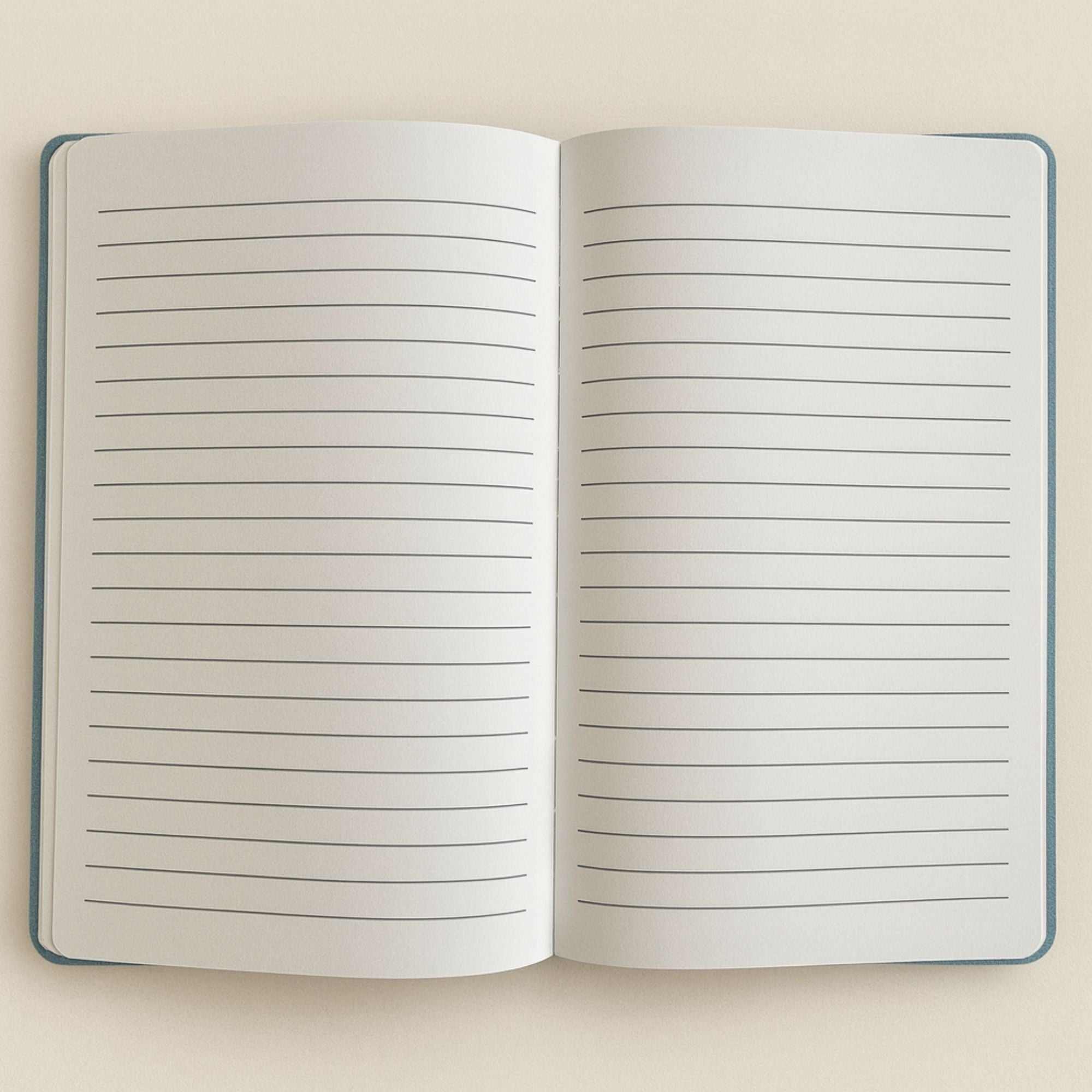 Dark Blue Velvet Notebook - 80 lined pages