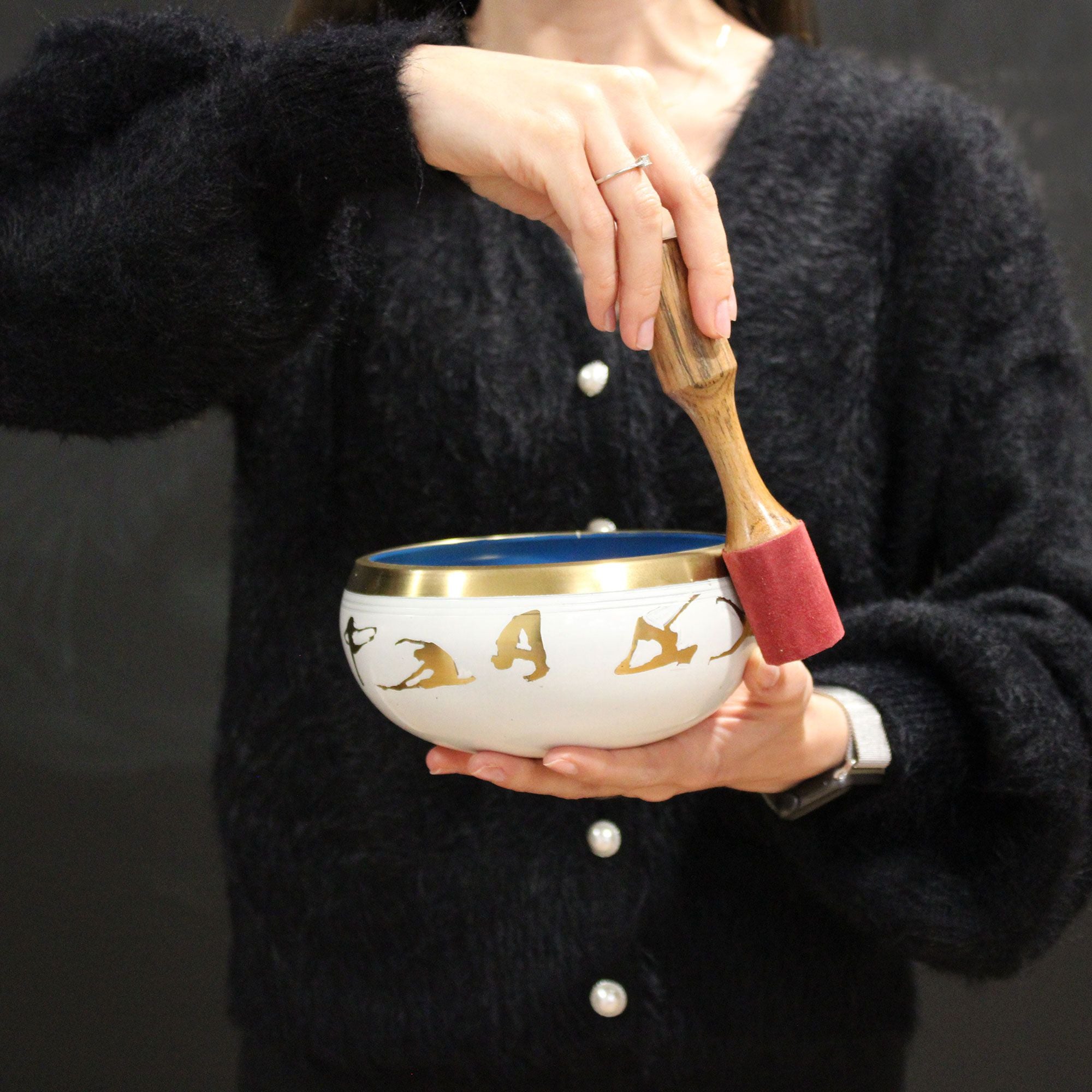 Large Moon Phase Singing Bowl Set - 14cm